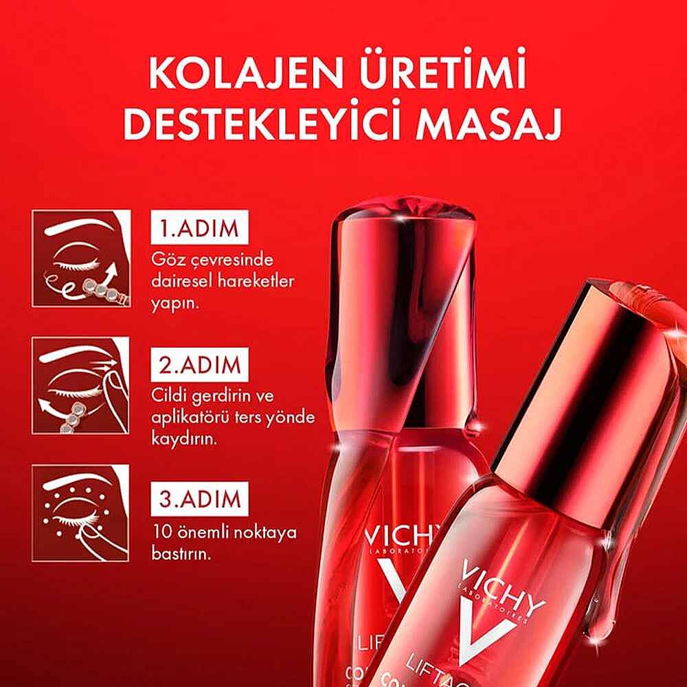 Vichy Liftactiv Collagen Specialist 16 Göz Çevresi Bakım Serumu 15 ml - 6