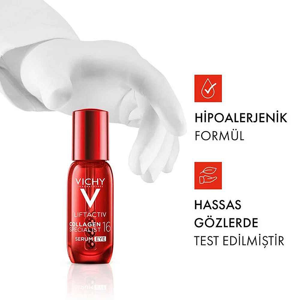 Vichy Liftactiv Collagen Specialist 16 Göz Çevresi Bakım Serumu 15 ml - 4