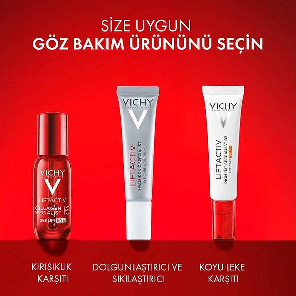 Vichy Liftactiv Collagen Specialist 16 Göz Çevresi Bakım Serumu 15 ml - 3