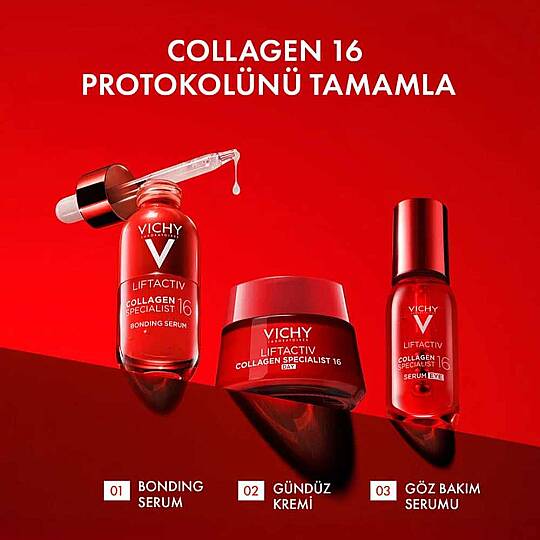 Vichy Liftactiv Collagen Specialist 16 Göz Çevresi Bakım Serumu 15 ml - 2
