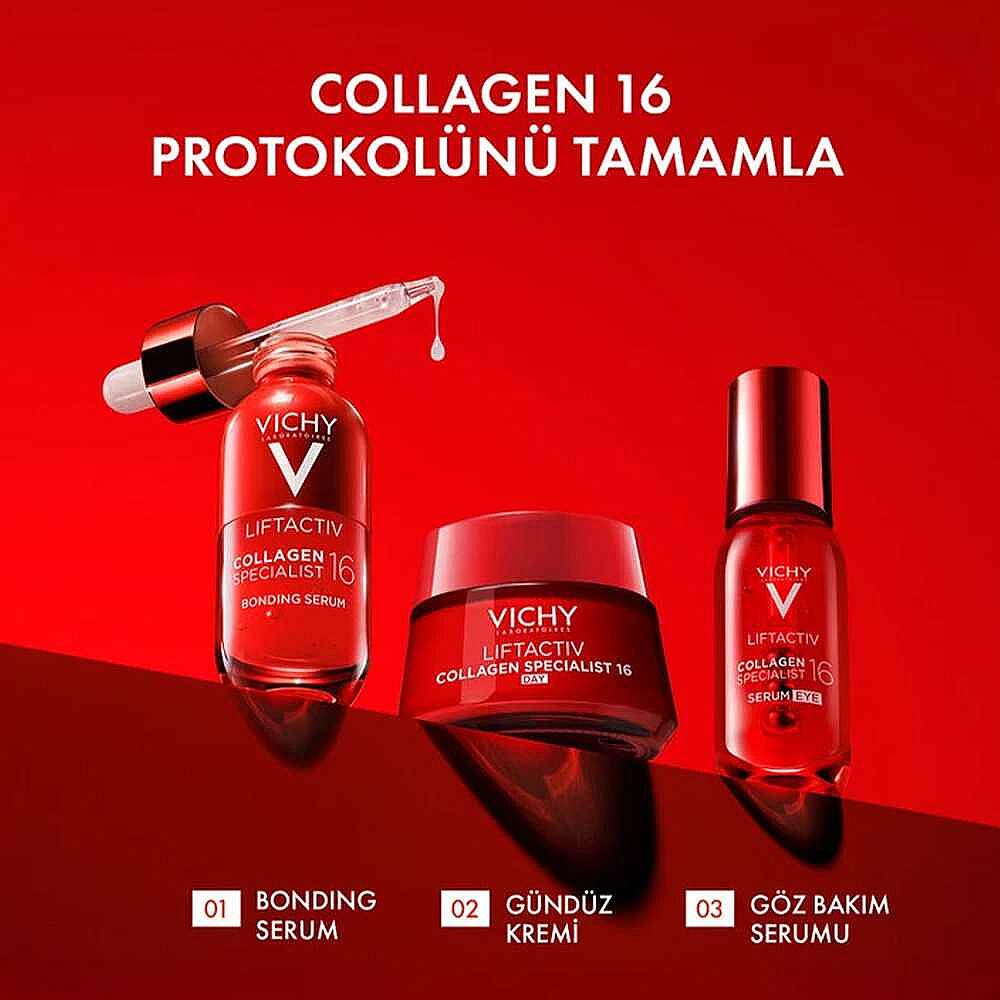 Vichy Liftactiv Collagen Specialist 16 Göz Çevresi Bakım Serumu 15 ml - 2