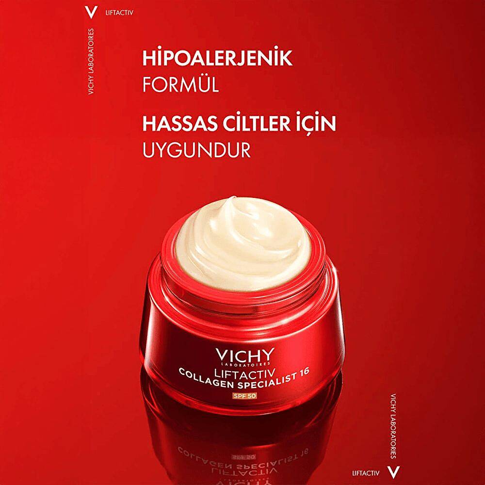 Vichy Liftactiv Collagen Specialist 16 SPF50 Gündüz Kremi Yedek Kapsül 50 ml - 2