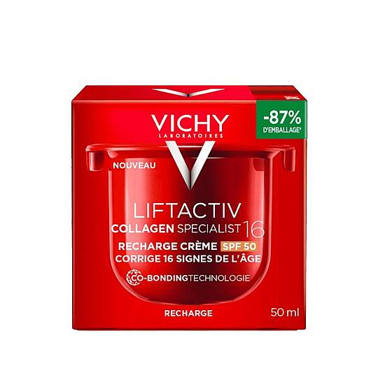 Vichy Liftactiv Collagen Specialist 16 SPF50 Gündüz Kremi Yedek Kapsül 50 ml