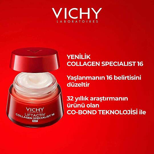 Vichy Liftactiv Collagen Specialist 16 Yaşlanma Karşıtı Gündüz Bakım Kremi 50 ml - 9