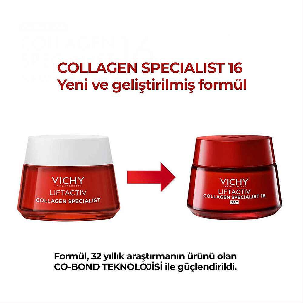 Vichy Liftactiv Collagen Specialist 16 Yaşlanma Karşıtı Gündüz Bakım Kremi 50 ml - 8