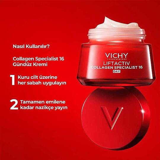 Vichy Liftactiv Collagen Specialist 16 Yaşlanma Karşıtı Gündüz Bakım Kremi 50 ml - 3