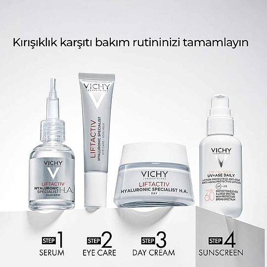 Vichy Liftactiv H.A. Kırışıklık Karşıtı Dolgunlaştırıcı Krem Normal ve Karma Ciltler 50 ml - 4
