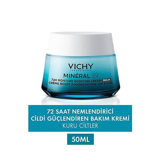 Vichy Mineral 89 72H Nemlendiren Bakım Kremi Rich 50 ml - 4