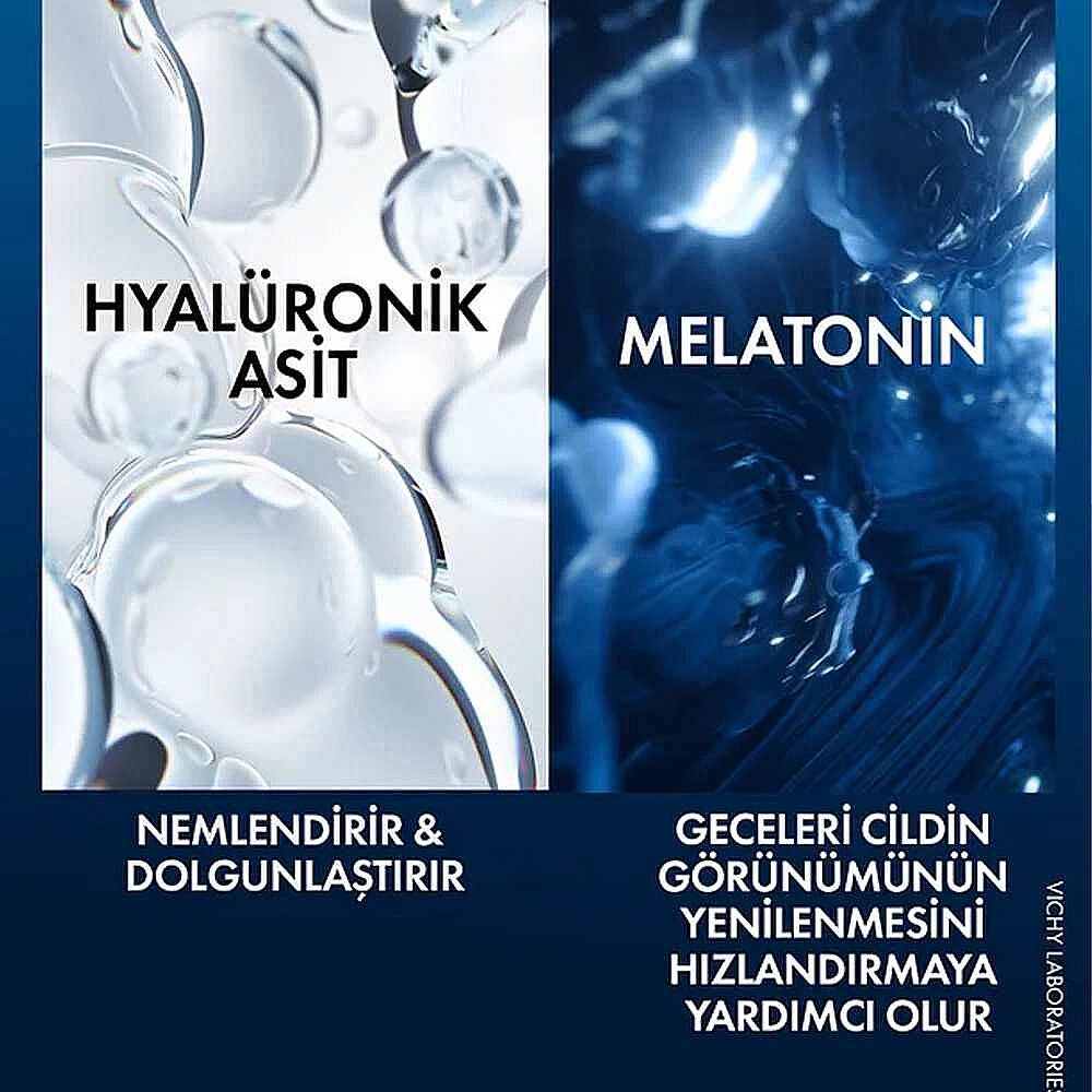 Vichy Mineral 89 Melatonin İçeren Nemlendirici Gece Kremi 50 ml - 2