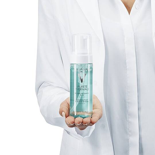 Vichy Purete Thermale Eau Moussant Hassas Ciltler için Yüz Temizleyici Köpük 150ml - 4