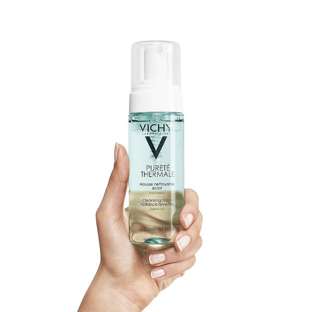 Vichy Purete Thermale Eau Moussant Hassas Ciltler için Yüz Temizleyici Köpük 150ml - 2