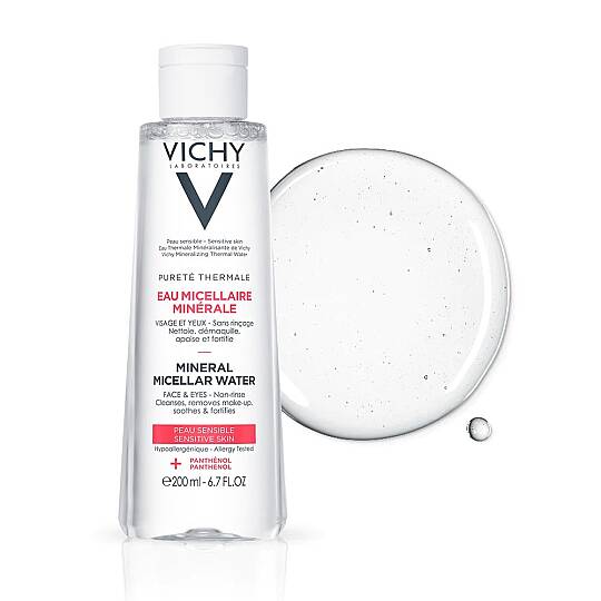 Vichy Purete Thermale Yüz ve Göz Çevresi için Mineral Misel Su 200 ml - 3