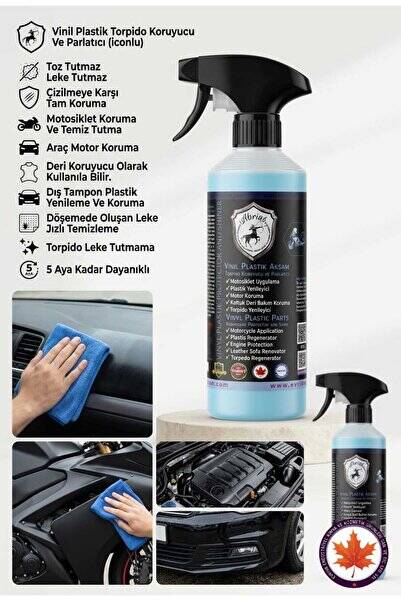 Vinil Plastik Aksam Tropido Koruyucu Ve Parlatıcı Pro 500ml + Süper Lazer kesim bez - 2
