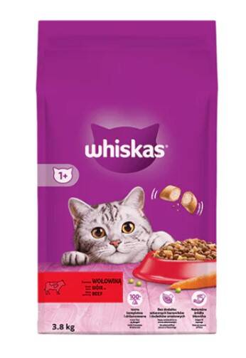 Whiskas Biftekli Yetişkin Kedi Maması 3.8 Kg (449848) - 1