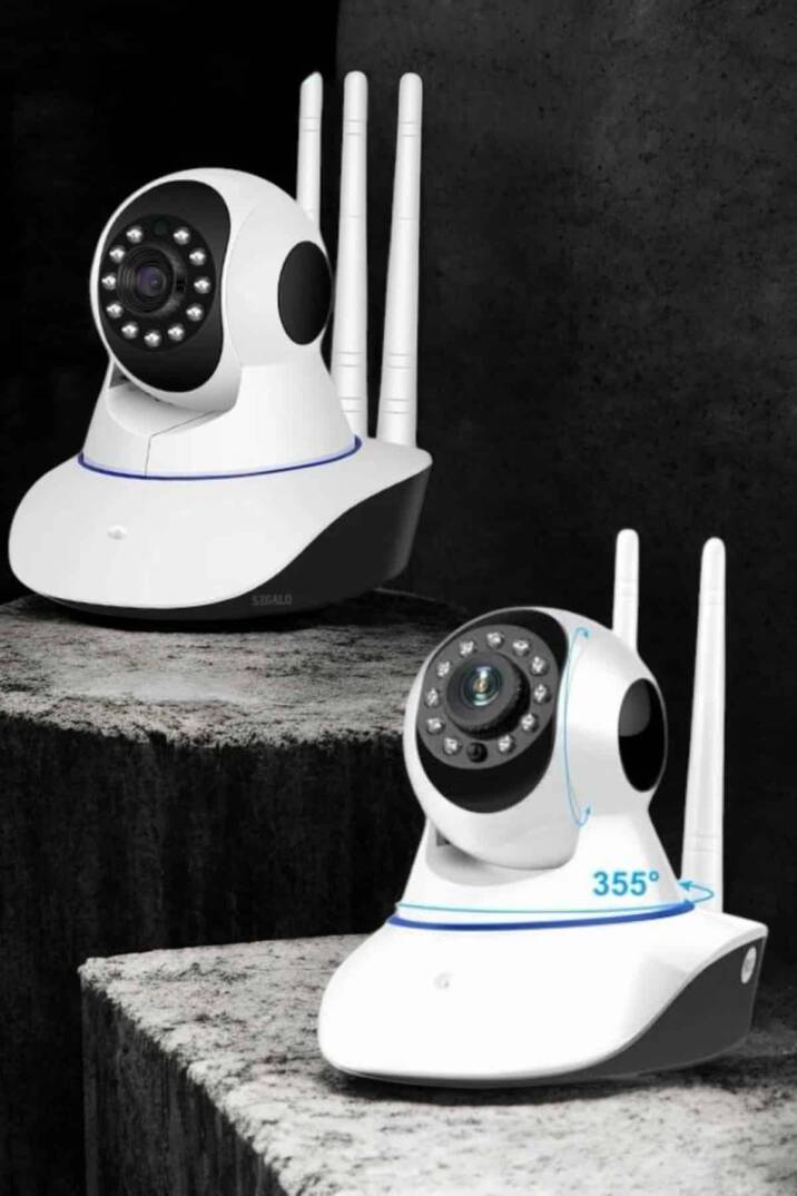 Wifi Kamerası Çift Yönlü Bebek Güvenlik Kamerası Gece Görüşlü - 5