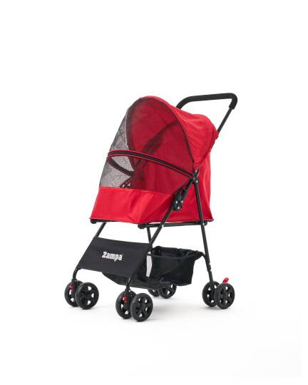 Zampa Aero Kedi & Köpek Arabası Kırmızı 42×69×96 cm (ZS-101-R) - 8