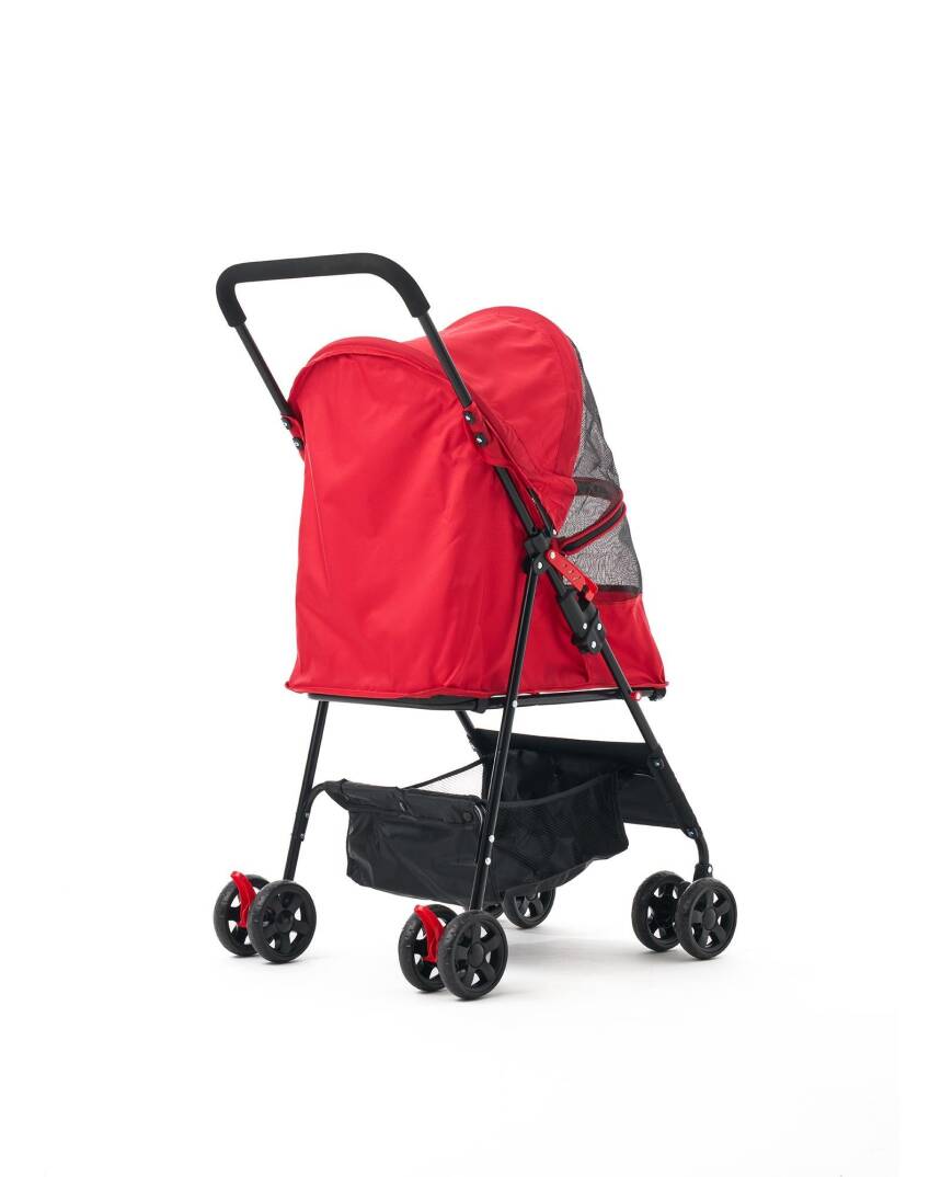 Zampa Aero Kedi & Köpek Arabası Kırmızı 42×69×96 cm (ZS-101-R) - 4