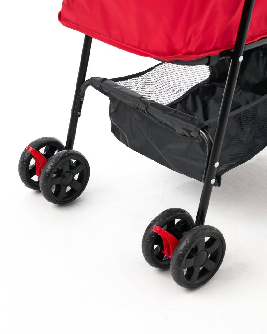 Zampa Aero Kedi & Köpek Arabası Kırmızı 42×69×96 cm (ZS-101-R) - 2