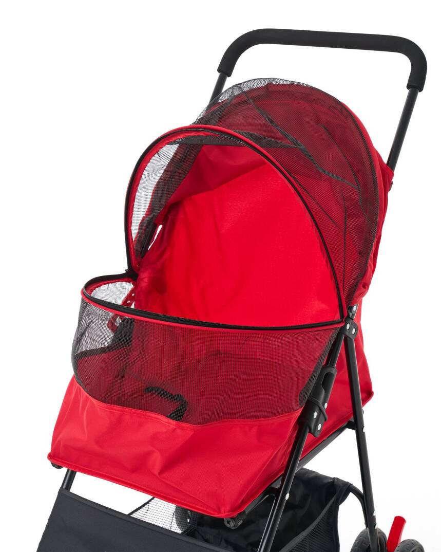 Zampa Aero Kedi & Köpek Arabası Kırmızı 42×69×96 cm (ZS-101-R) - 1