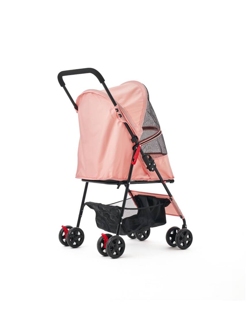 Zampa Aero Kedi & Köpek Arabası Pembe 42×69×96 cm (ZS-101-P) - 7