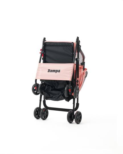Zampa Aero Kedi & Köpek Arabası Pembe 42×69×96 cm (ZS-101-P) - 6