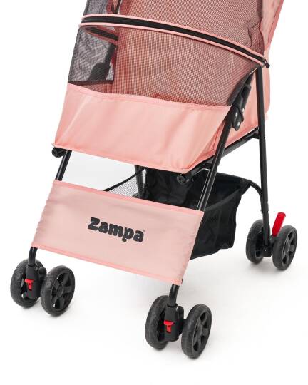 Zampa Aero Kedi & Köpek Arabası Pembe 42×69×96 cm (ZS-101-P) - 5