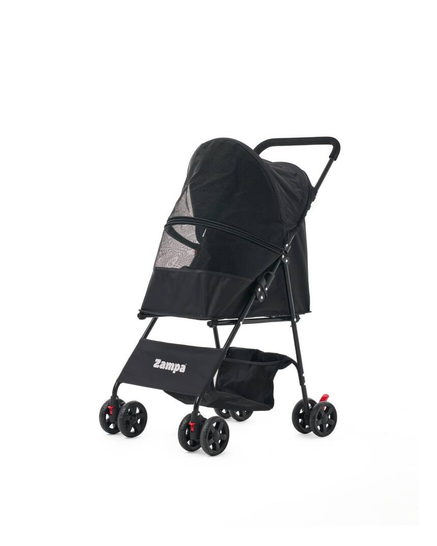 Zampa Aero Kedi & Köpek Arabası Siyah 42×69×96 cm (ZS-101-B) - 2