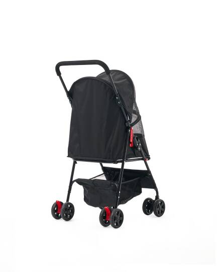 Zampa Aero Kedi & Köpek Arabası Siyah 42×69×96 cm (ZS-101-B) - 5