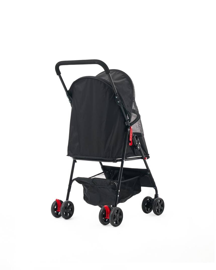 Zampa Aero Kedi & Köpek Arabası Siyah 42×69×96 cm (ZS-101-B) - 5