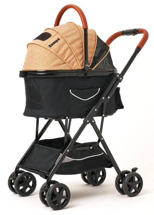 Zampa Bottas Kedi Köpek Arabası Haki LD03T-K 48x80x99 - 1
