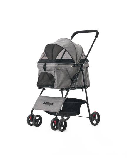 Zampa Flux Kedi & Köpek Arabası Gri 45×63×93 cm (ZS-102-1-G) - 2