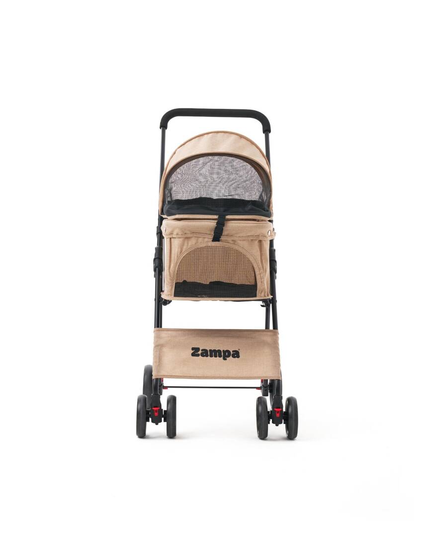 Zampa Flux Kedi & Köpek Arabası Kahverengi 45×63×93 cm (ZS-102-1-BR) - 7