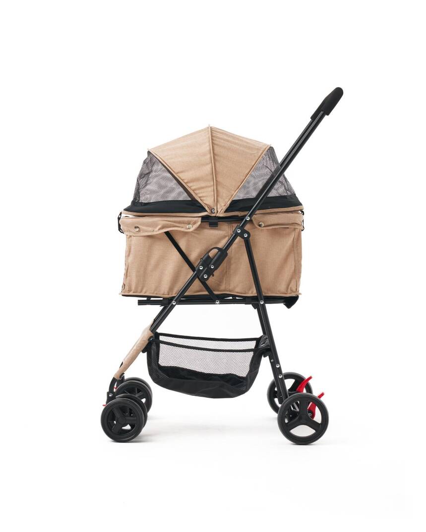 Zampa Flux Kedi & Köpek Arabası Kahverengi 45×63×93 cm (ZS-102-1-BR) - 1