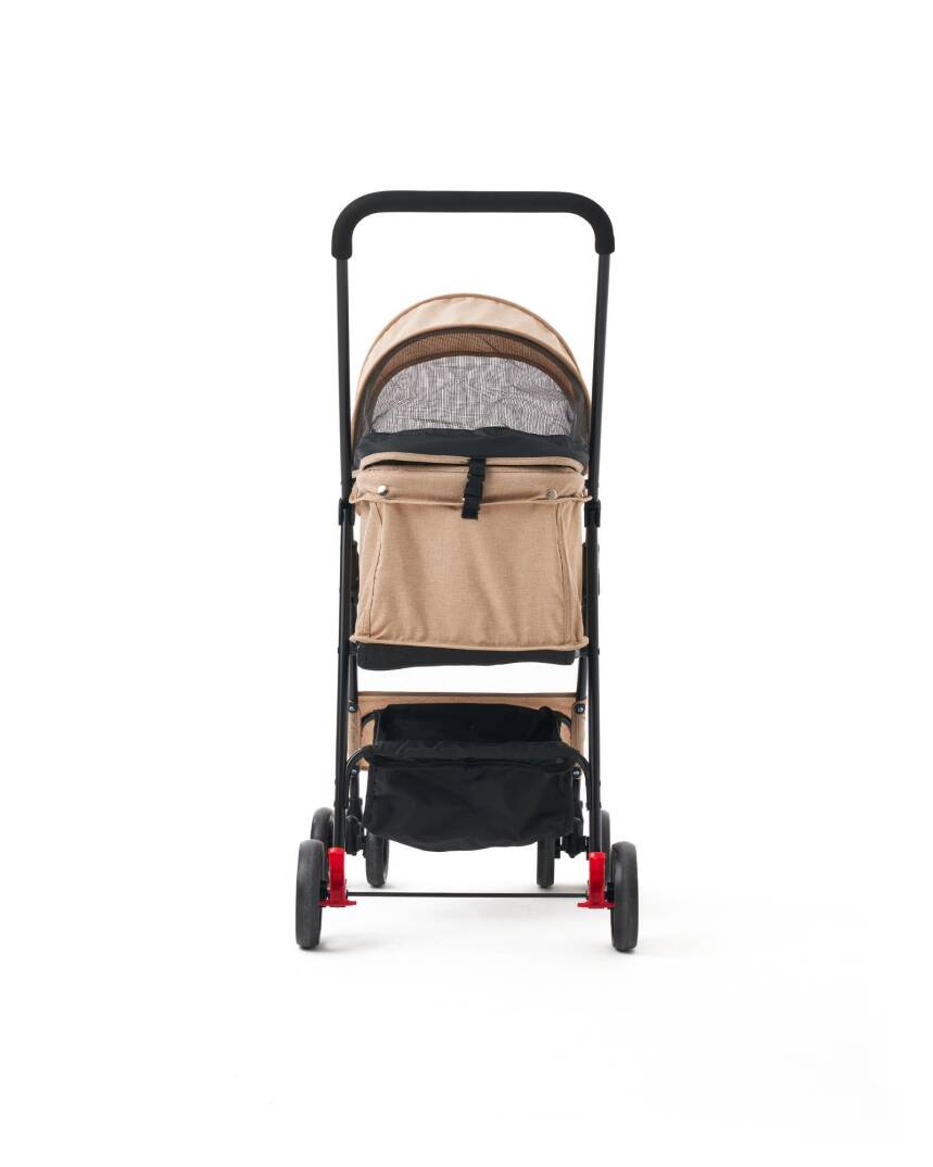 Zampa Flux Kedi & Köpek Arabası Kahverengi 45×63×93 cm (ZS-102-1-BR) - 6