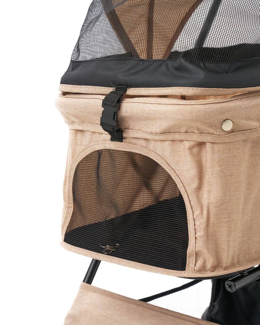 Zampa Flux Kedi & Köpek Arabası Kahverengi 45×63×93 cm (ZS-102-1-BR) - 3
