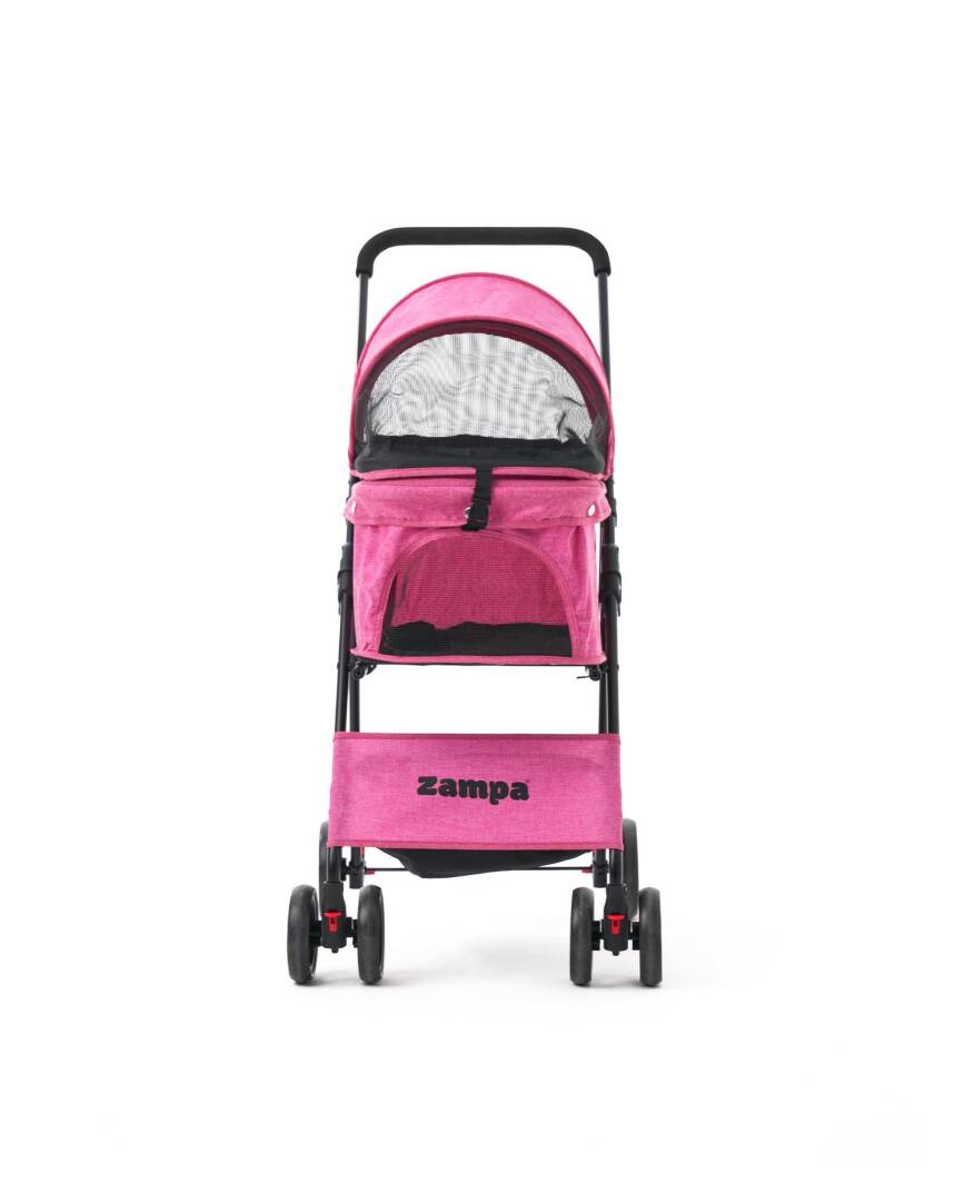 Zampa Flux Kedi & Köpek Arabası Pembe 45×63×93 cm (ZS-102-1-P) - 5