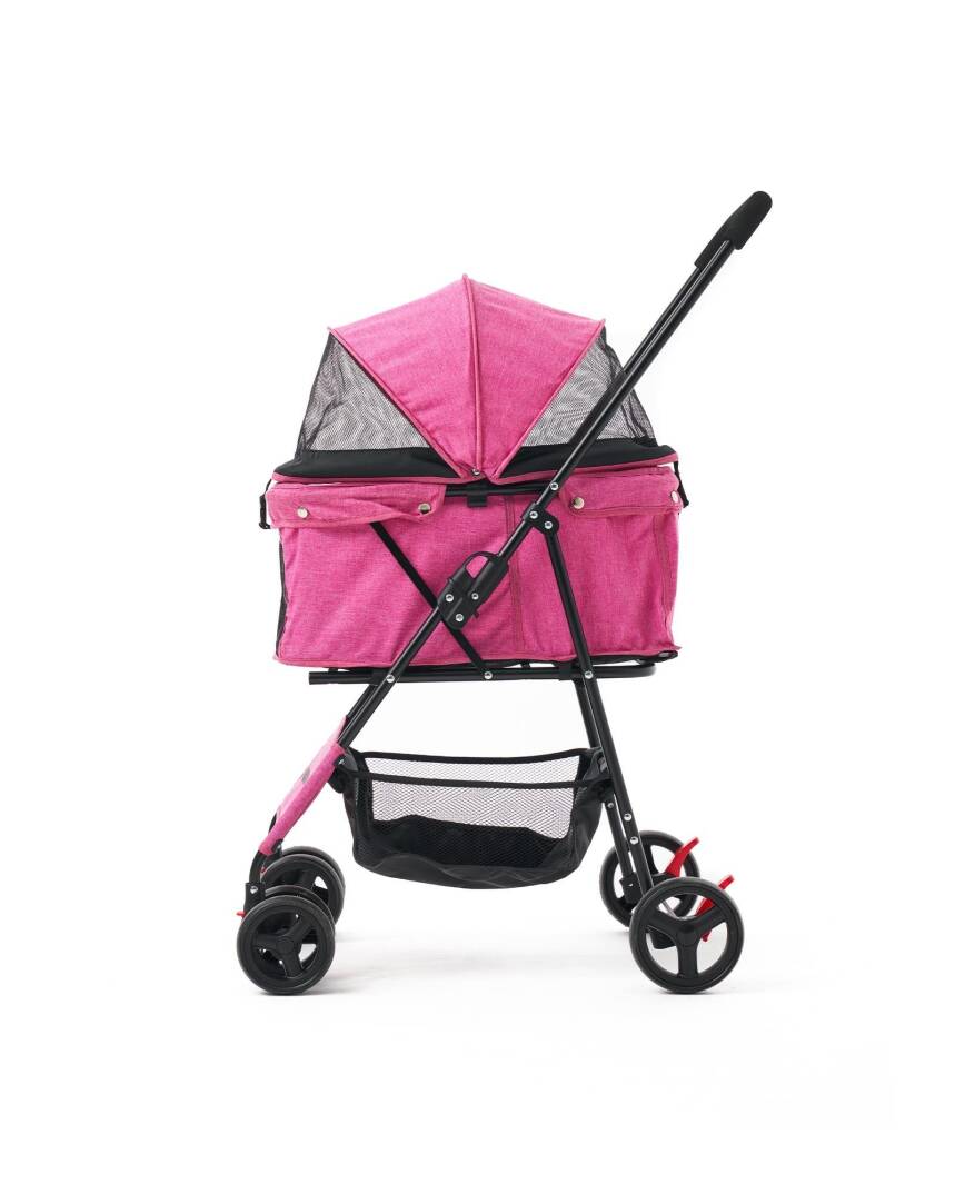 Zampa Flux Kedi & Köpek Arabası Pembe 45×63×93 cm (ZS-102-1-P) - 1