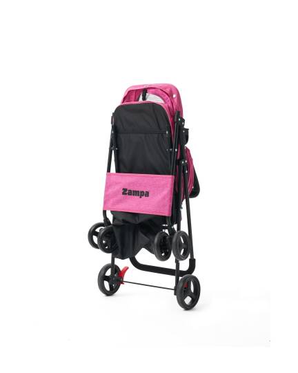 Zampa Flux Kedi & Köpek Arabası Pembe 45×63×93 cm (ZS-102-1-P) - 2