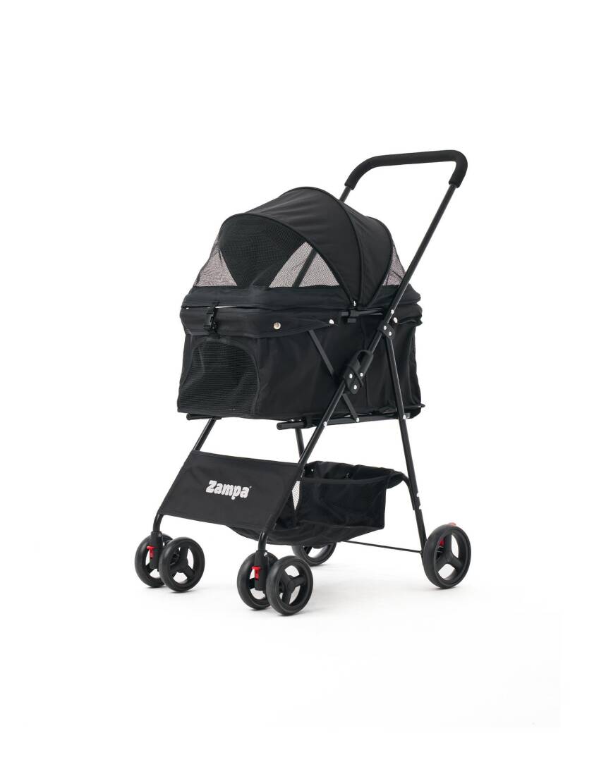 Zampa Flux Kedi & Köpek Arabası Siyah 45×63×93 cm (ZS-102-1-B) - 2