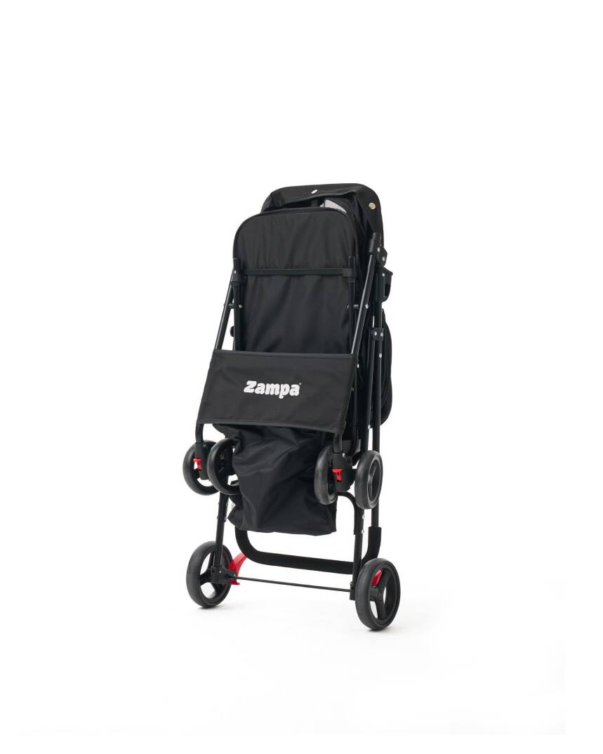 Zampa Flux Kedi & Köpek Arabası Siyah 45×63×93 cm (ZS-102-1-B) - 5