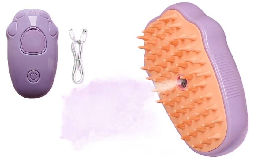 Zampa Pembe Kedi Patisi Tasarımlı Buharlı Kedi Tarak (Xrk-03) - 1