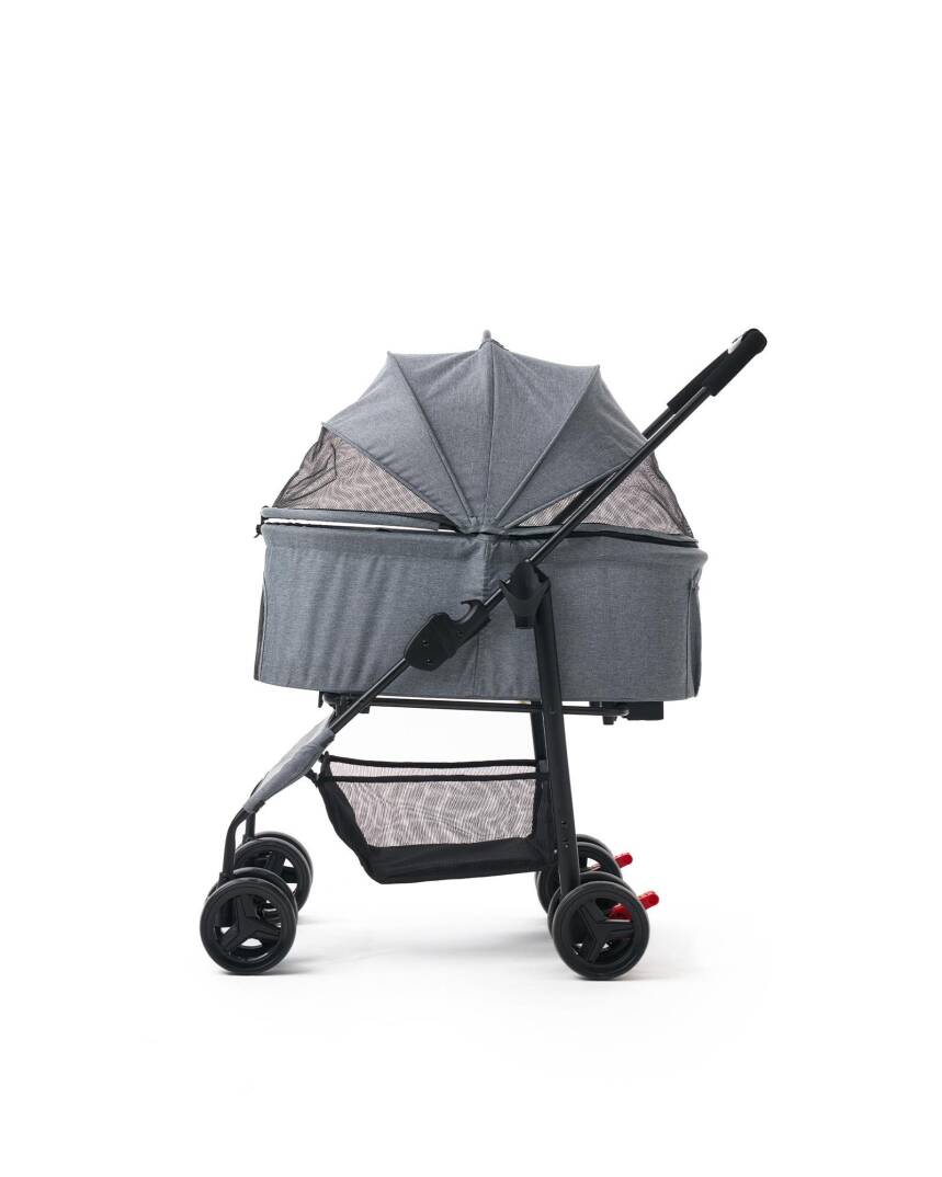 Zampa Pure Kedi & Köpek Arabası Gri 50×67×99 cm (ZS-107-G) - 1