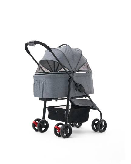 Zampa Pure Kedi & Köpek Arabası Gri 50×67×99 cm (ZS-107-G) - 2