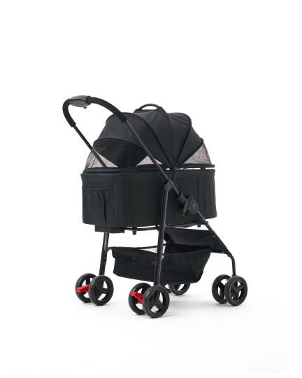 Zampa Pure Kedi & Köpek Arabası Siyah 50×67×99 cm (ZS-107-B) - 8