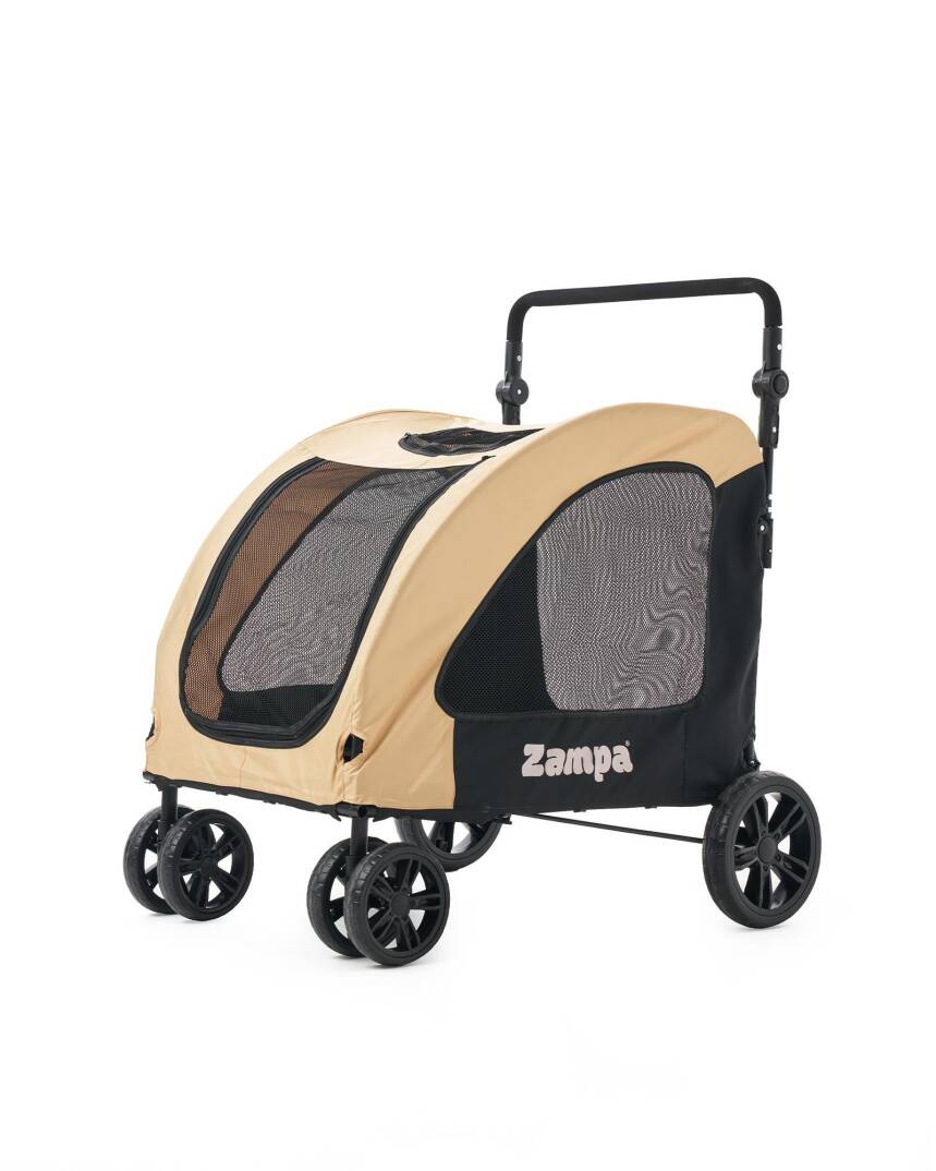 Zampa Sano Kedi & Köpek Arabası Haki 78×96×105 cm (ZS-401) - 2