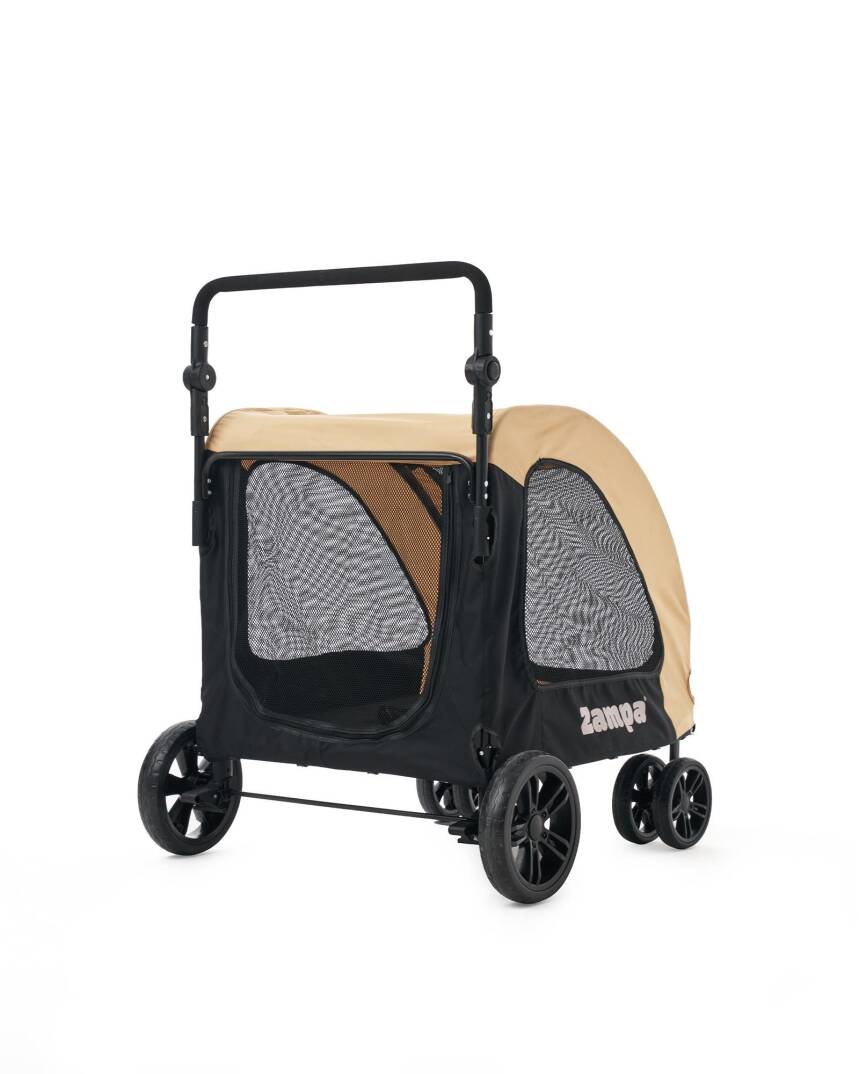Zampa Sano Kedi & Köpek Arabası Haki 78×96×105 cm (ZS-401) - 9