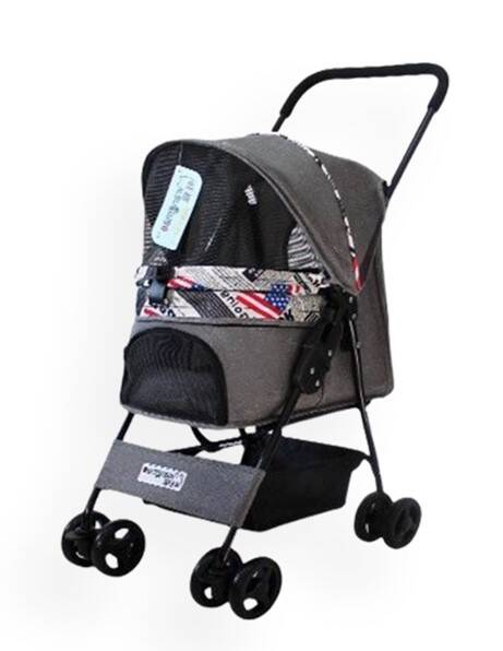 Zampa Showtime Kedi Köpek Arabası Gri SP02XKG 42X69.5X88 Cm - 1