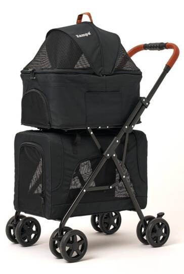 Zampa Tsunoda Kedi Köpek Arabası Siyah LD03F-B 50x83x102 Cm