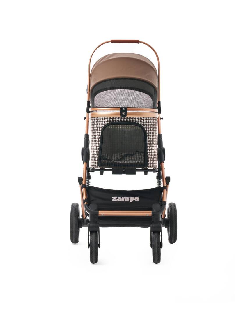 Zampa Vector Kedi & Köpek Arabası Kahverengi 35×87×101 cm (ZS-303L) - 4