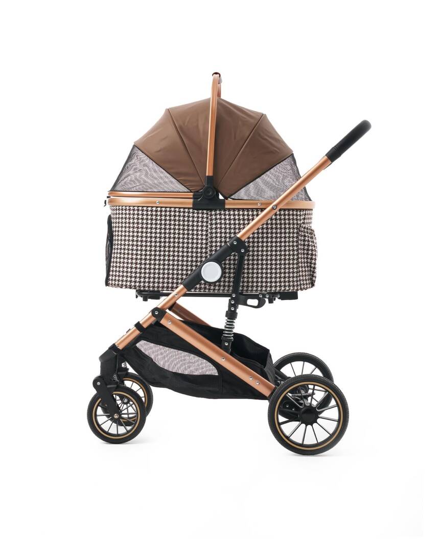 Zampa Vector Kedi & Köpek Arabası Kahverengi 35×87×101 cm (ZS-303L) - 1